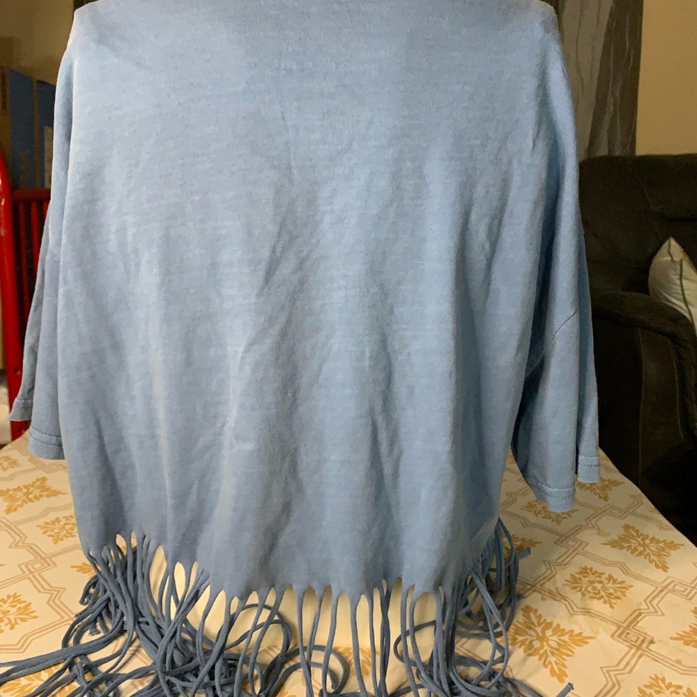 Blue Aerosmith Fringe T-Shirt - Picture 3 of 5